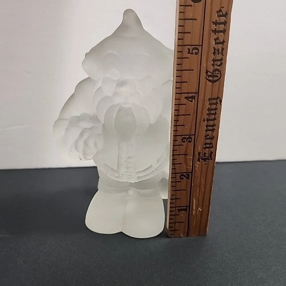 Vtg Frosted Santa Claus House Of Lloyd Christmas Figurine Paperweight Heavy